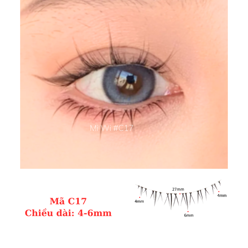 Mi Dưới Lông Mi Giả Dưới  Tự Nhiên Nhiều Mã Phù Hợp Cho Nhiều Dáng Mắt
