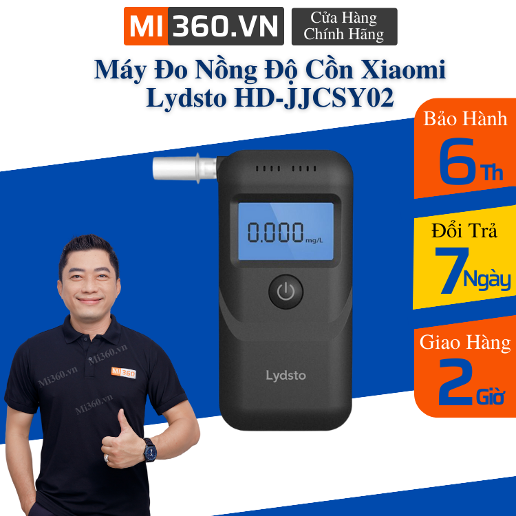Máy Đo Nồng Độ Cồn Xiaomi Lydsto HD-JJCSY02 - Hàng Chính Hãng - BH 6 Tháng