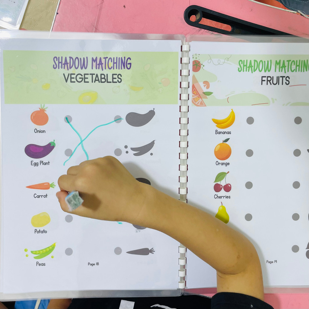 Đồ Chơi Giáo Dục Montessori Nối Hình Bóng Đồ Chơi Tư Duy Logic , Học Liệu Tô Xóa Thông Minh Cho Bé MESAUKIDS