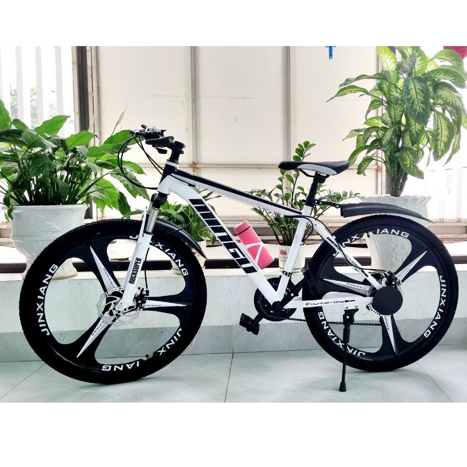Xe đạp thể thao 26inch MINGU - Phuộc đen chống rỉ giảm sốc - Tặng chắn bùn, kệ và bình nước, cò và đèn phản quang