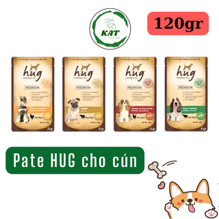 Pate cho chó hug - bổ sung chất xơ - gói 120gr - kat store