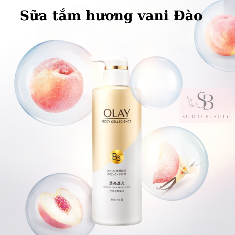 Sữa Tắm dưỡng trắng OLAY B3+ siêu dưỡng trắng da, cấp ẩm, giúp làn da mịn màng / Subeo Beauty