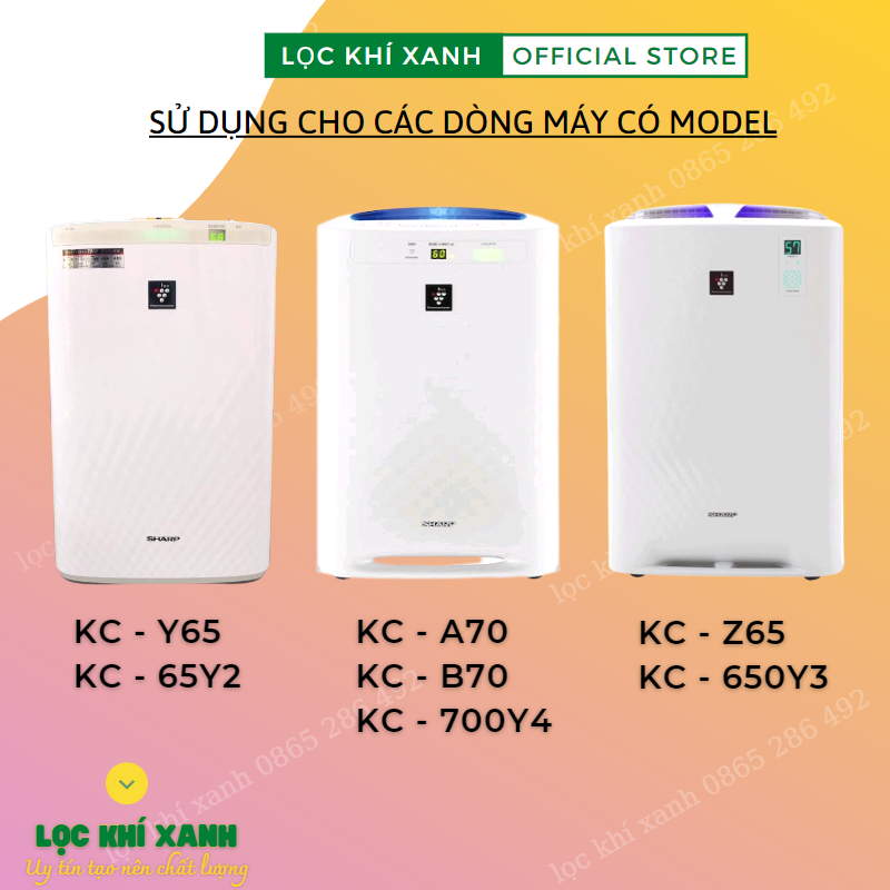 Màng lọc không khí Sharp nội địa nhật KC-Z65, KC-650Y, KC-Y65, KC-W65, KC-A70, KC-B70, KC-700Y. Màng lọc hepa | BigBuy360 - bigbuy360.vn