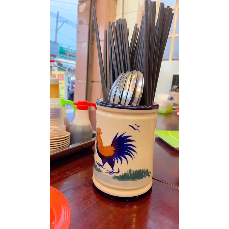 Ống Đũa Gốm Nhiều Màu / Vẽ Gà / Tre Xanh - Gốm Xưa Lái Thiêu Cho Người Hoài Niệm