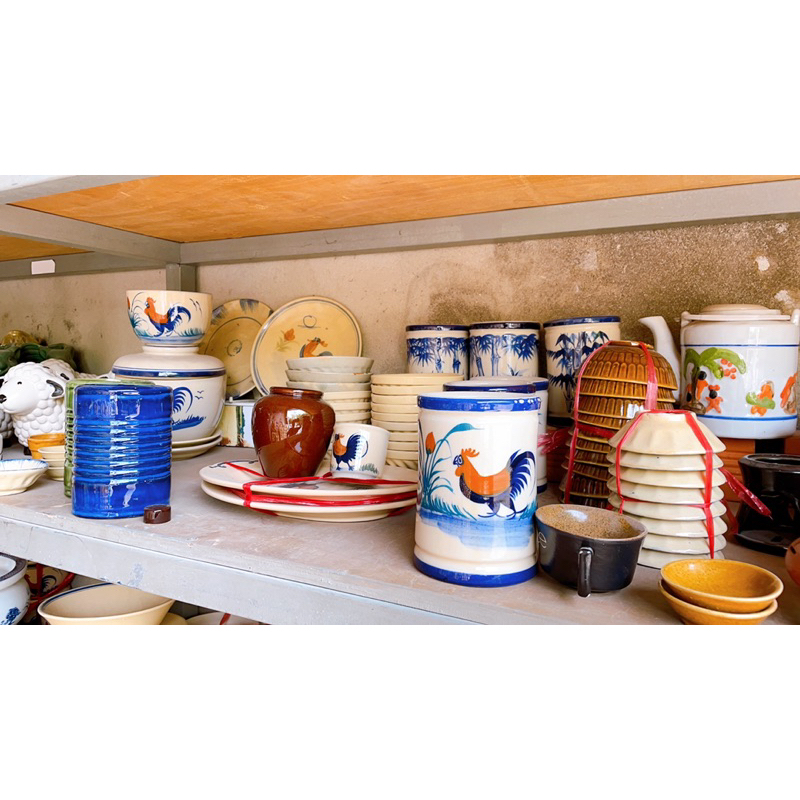 Ống Đũa Gốm Nhiều Màu / Vẽ Gà / Tre Xanh - Gốm Xưa Lái Thiêu Cho Người Hoài Niệm