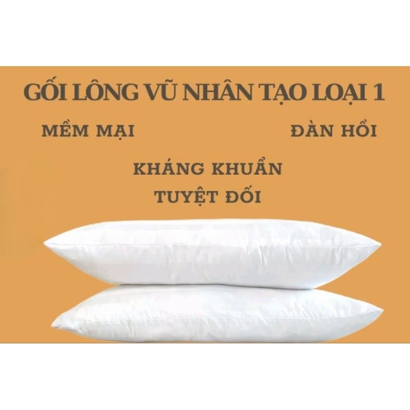 Ruột gối nằm chần gòn microfiber 50x70cm
