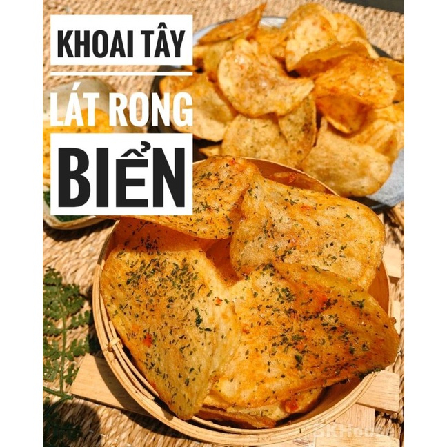 Khoai Tây sấy rong biển (HŨ 200g) giòn tan, siêu ngon Đồ Ăn Vặt Ăn Kiêng, Giảm Cân, Eatclean, Healthy, Keto