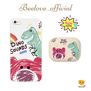 Combo Ốp lưng iPhone và Case Airpods Gấu dâu tây hồng dễ thương