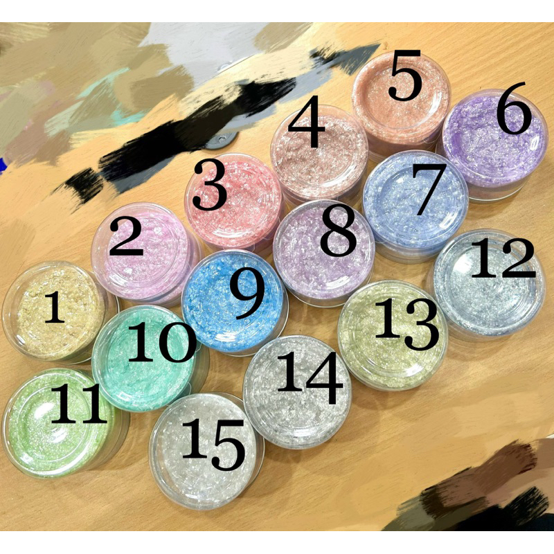 Nhũ mây chiết siêu hot nhiều màu làm tranh cát chảy, làm nail