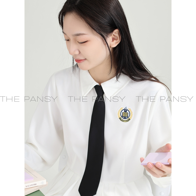 Váy liền sơ mi DESSUU Mã 053 dáng xòe