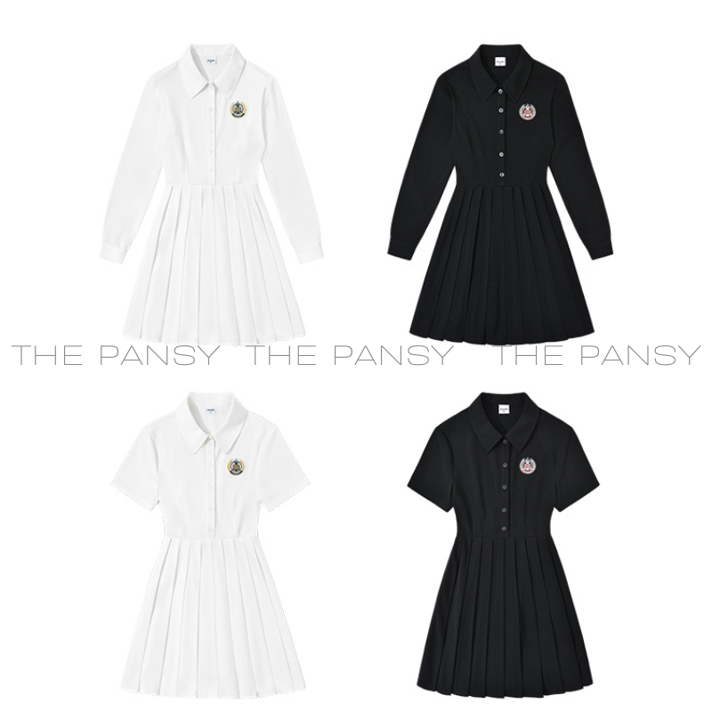 Váy liền sơ mi DESSUU Mã 053 dáng xòe