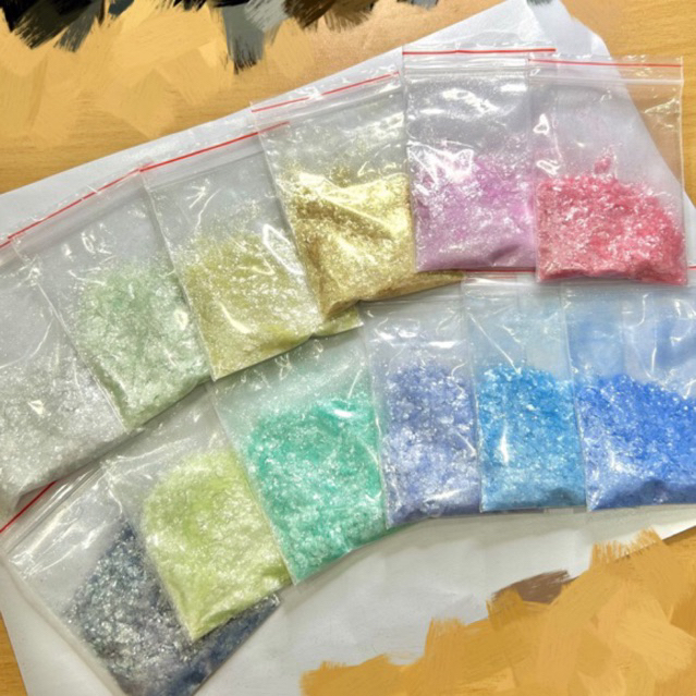 Nhũ mây chiết siêu hot nhiều màu làm tranh cát chảy, làm nail