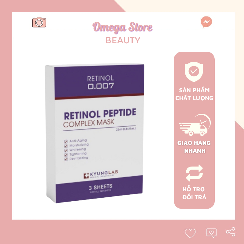 Mặt Nạ Retinol Peptide Complex Mask (Hộp 3M) - Giải Pháp Cho Da Tại Nhà Chuẩn Clinic