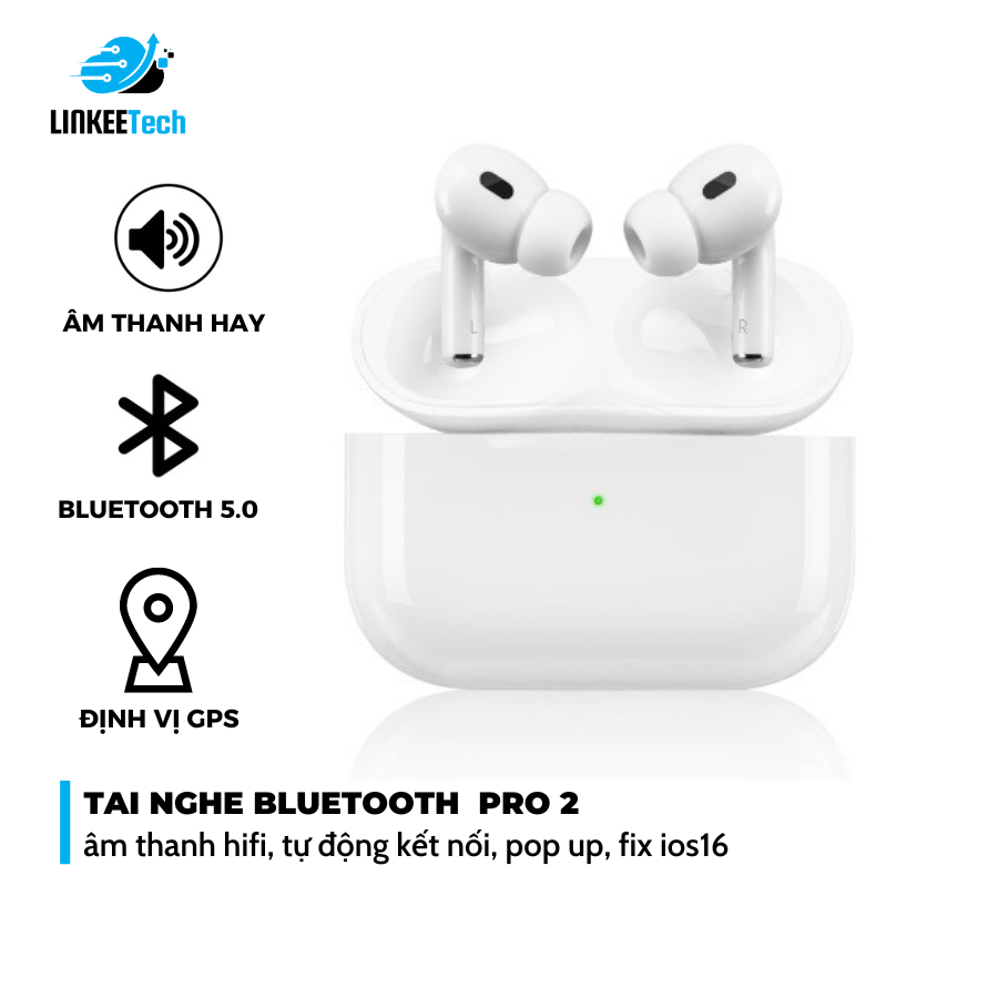 Tai Nghe Bluetooth Pro Không Dây Cảm Ứng Thông Minh Âm Thanh Hay Định Vị Đổi Tên Dành Cho Mọi Dòng Máy- LINKEETECH