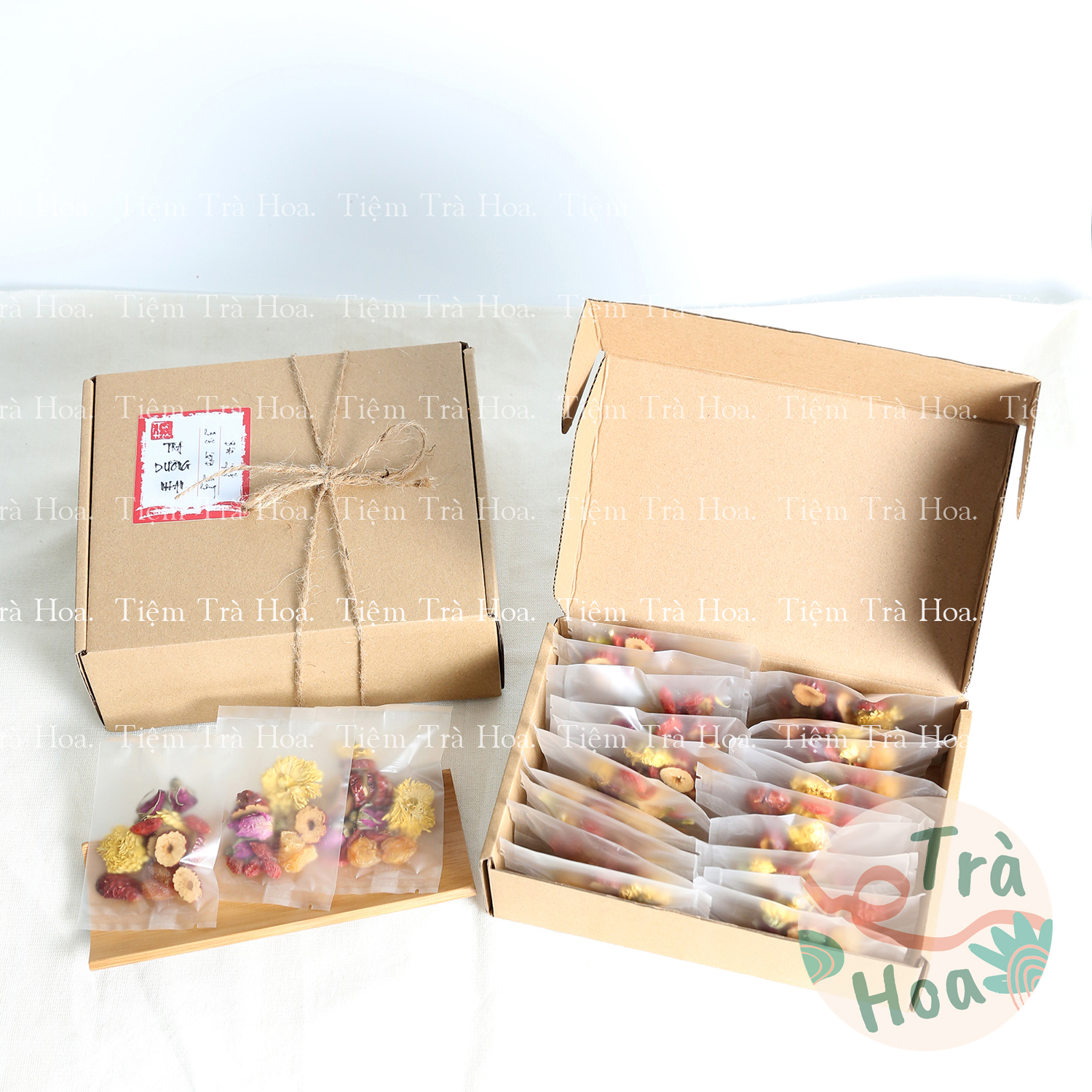 Hộp Trà Dưỡng Nhan, Giảm Cân 5 vị (Táo Đỏ, Kỷ Tử, Nhãn Nhục, Hoa Cúc, Hoa Hồng)