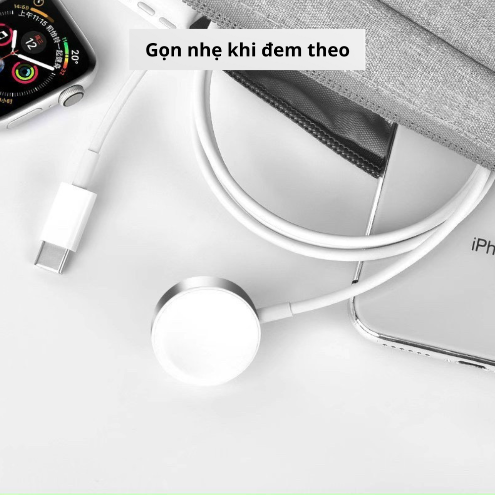Đế sạc từ tính [hàng loại A] dành cho đồng hồ iWatch táo, đồng hồ thông minh 2/3/4/5/6 Fukia