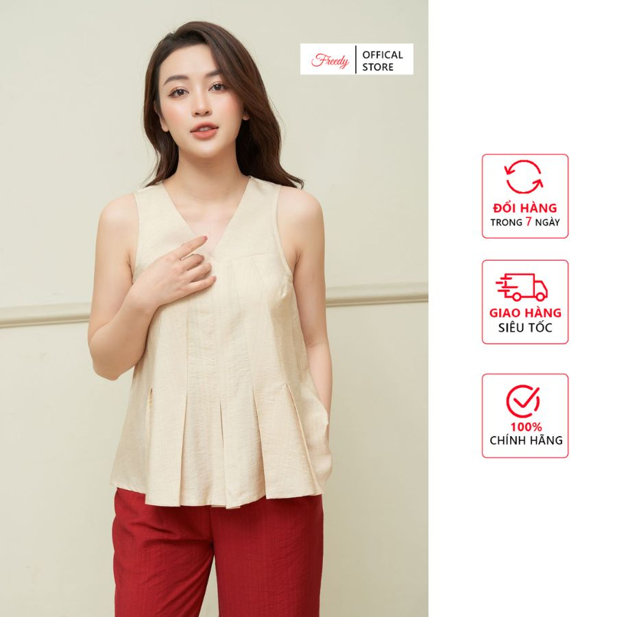 Đồ bộ ngủ nữ mặc nhà cao cấp Freedy-91414211S034