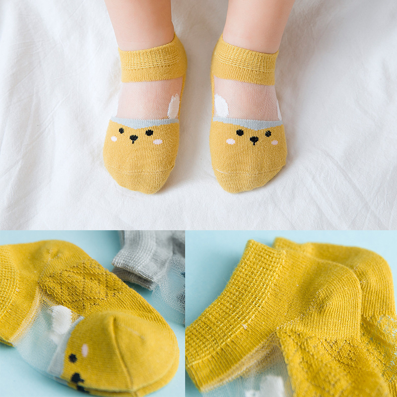 Vớ Lưới Sơ Sinh - Set 5 Đôi Tất Lưới Thông Hơi  Mùa Hè Cho Bé Sơ Sinh Thoáng Khí Mềm Mại shop BOLYN