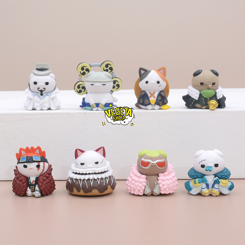 Mô hình One Piece - Mô hình Mèo Tsum Tsum Cosplay One Piece Katakuri Enel Luffy Zoro Sanji Ace Sabo Chopper Law Shanks