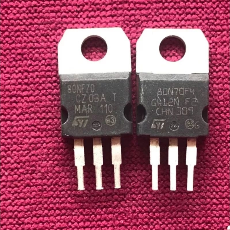 Set 100 Con 80NF70 Lưng Đồng  MOSFET N-Chanel Chính Hãng Tháo Máy  Hoạt Động Tốt