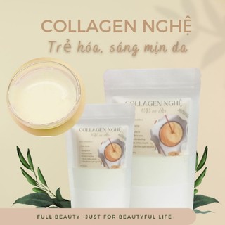 Bột mặt nạ dẻo collagen nghệ dưỡng da sáng mịn, mờ thâm nám full beauty