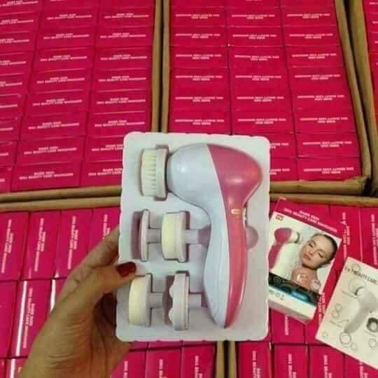 Máy rửa mặt 5in1 Máy Rửa Mặt Cao Cấp Rung Sóng Siêu Âm - Rửa Sạch Sâu Da Mặt