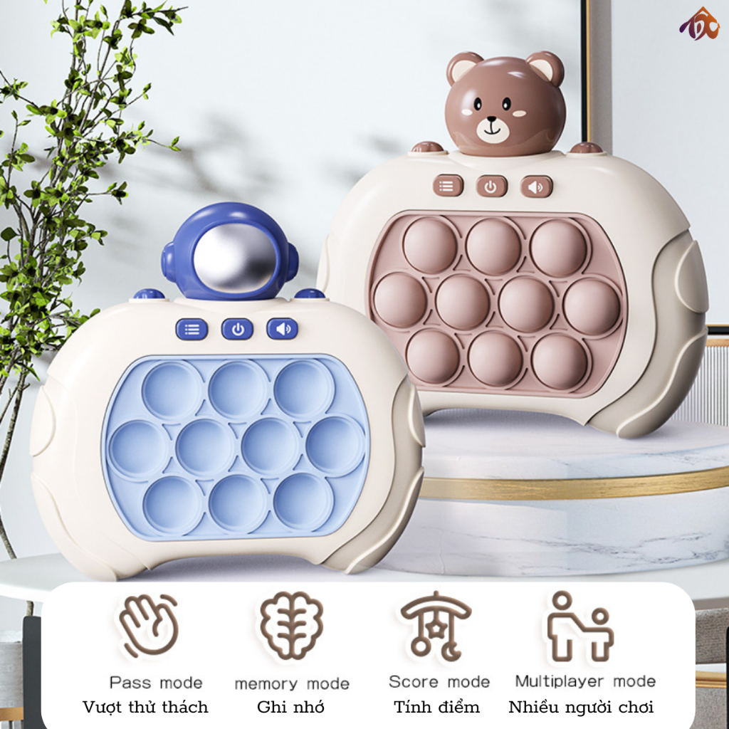 Đồ chơi Pop it thế hệ mới - máy game giải trí bấm nút theo đèn nhạc với nhiều level cho mọi lứa tuổi