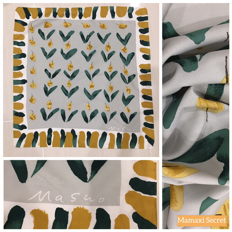 Khăn họa tiết vuông 2nd hand