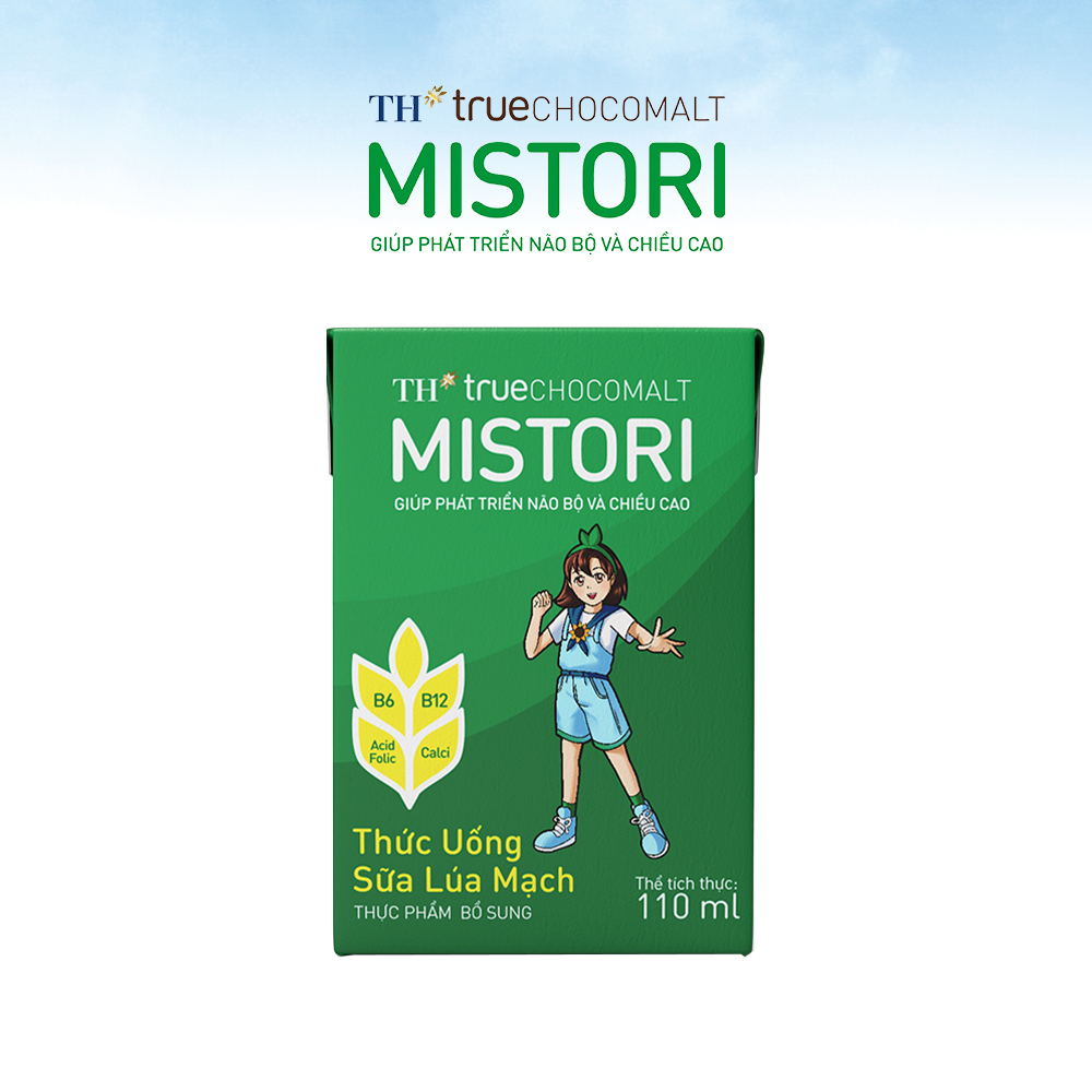 Thùng 48 hộp thức uống sữa lúa mạch TH True Chocomalt Mistori 110ml