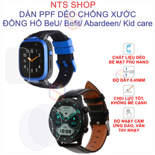Dán cường lực dẻo/ppf bảo vệ màn hình Smartwatch BeU / Befit/ masstel/ kid care