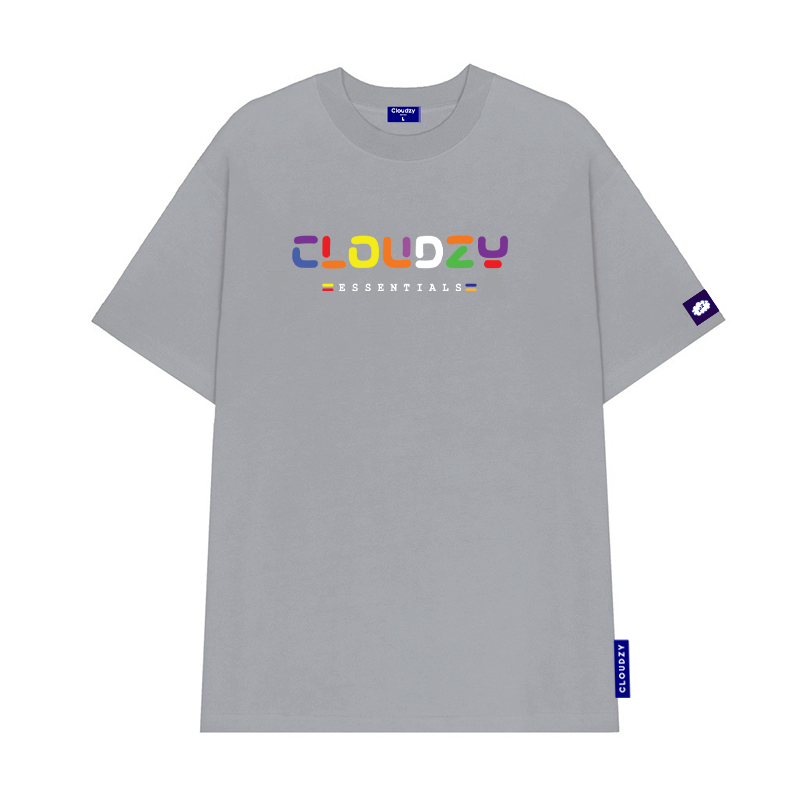 Áo thun nữ nam unisex tay lỡ phông local brand form rộng teen cổ tròn oversize cotton màu đen trắng tee CLOUDZY COLORED