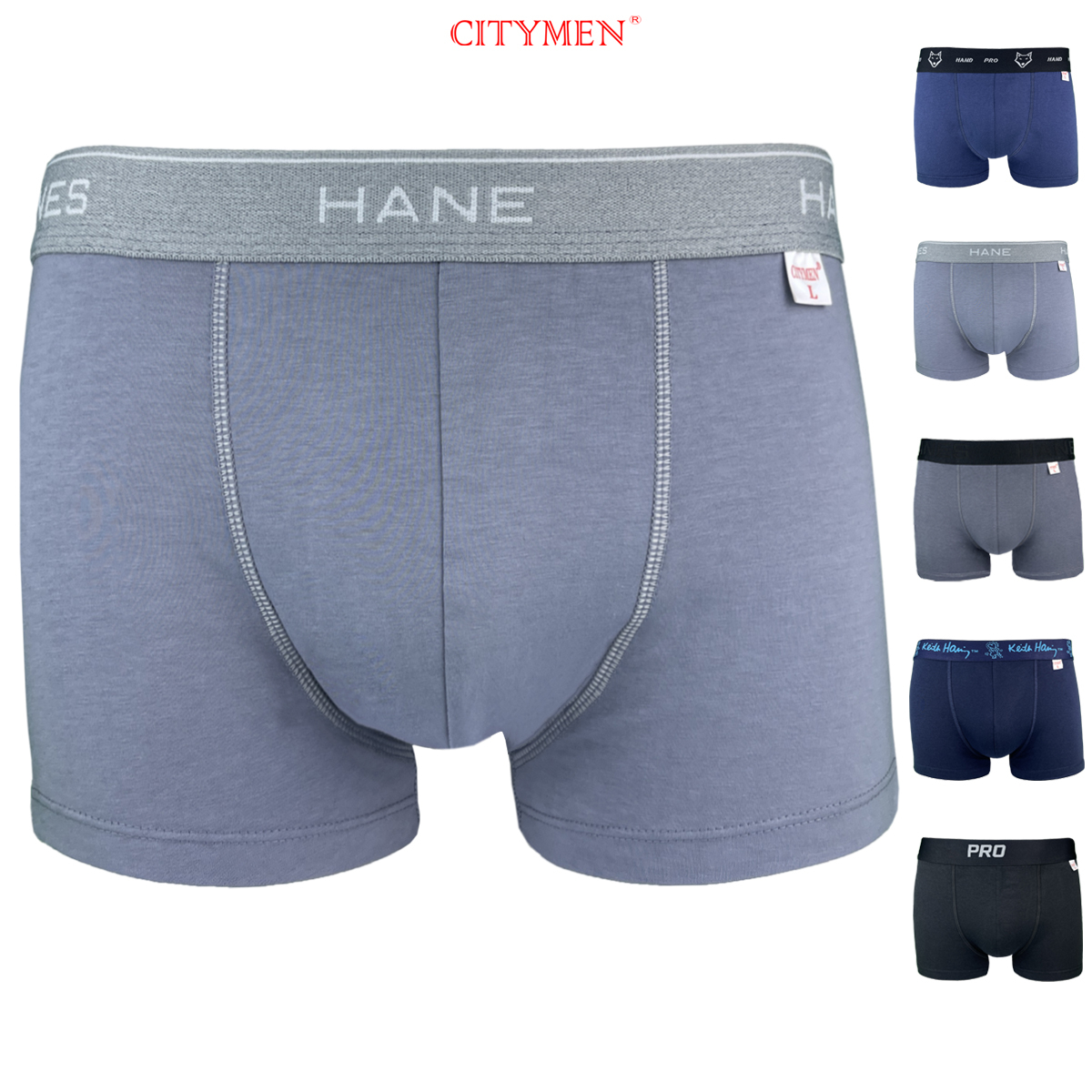 Hộp 4 Quần Lót Nam Boxer Co Dãn 4 Chiều Nhiều Lưng Vải Cotton Hiệu CITYMEN Cao Cấp, Đồ Lót - CTSP-MULTIBC