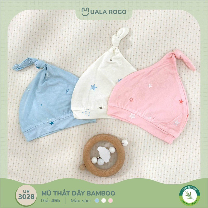 Mũ, Bao tay bao chân Sơ Sinh Modal, Bamboo, Petit UalaRogo chính hãng