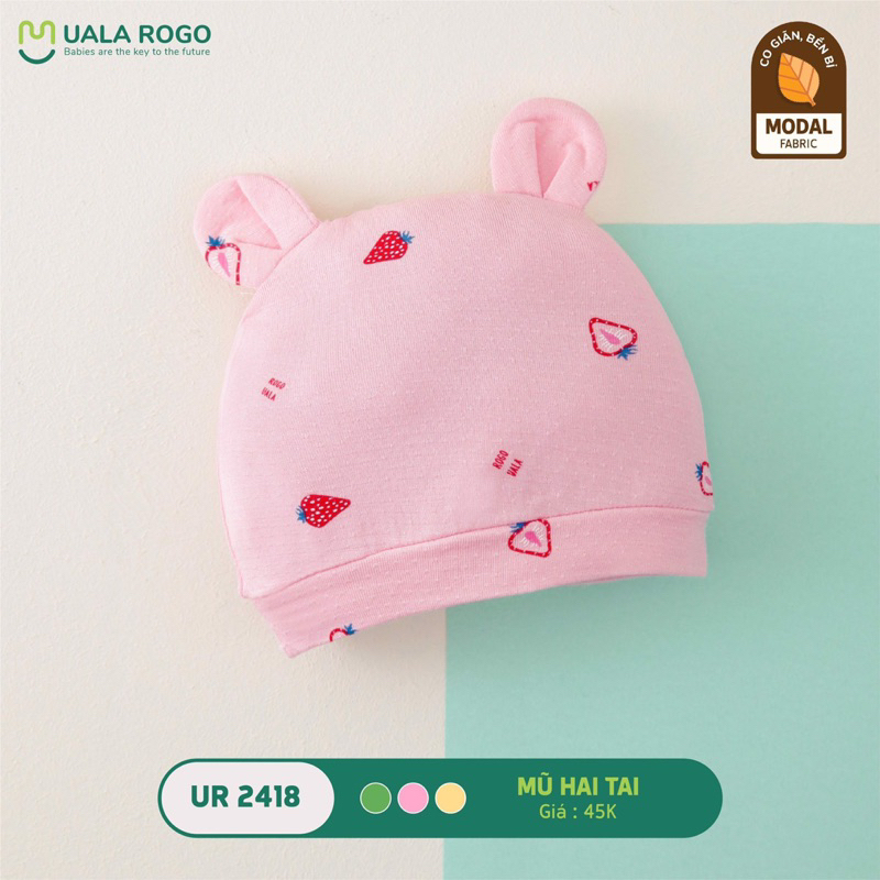 Mũ, Bao tay bao chân Sơ Sinh Modal, Bamboo, Petit UalaRogo chính hãng