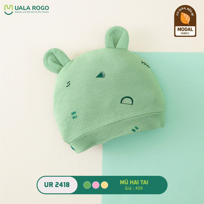 Mũ, Bao tay bao chân Sơ Sinh Modal, Bamboo, Petit UalaRogo chính hãng