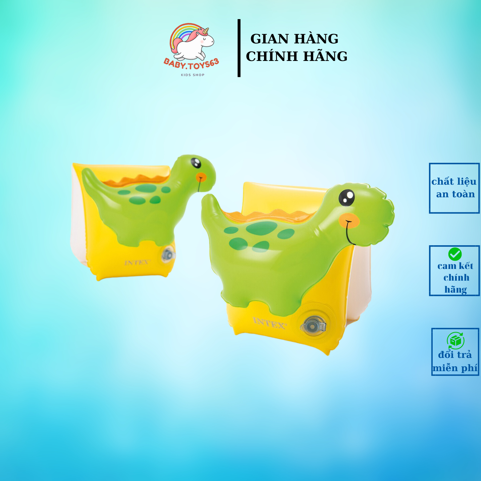 Phao bơi tay khủng long đáng yêu cho bé 1-3 tuổi 56664