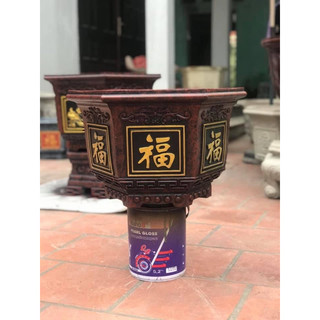 Khuôn chậu lục giác 60 chữ Hán