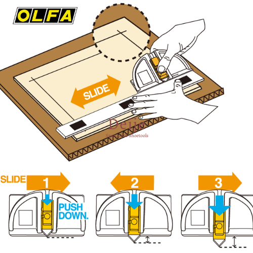 Dao cắt 45 độ Nhật OLFA MC-45/2B, dao cắt khung hình