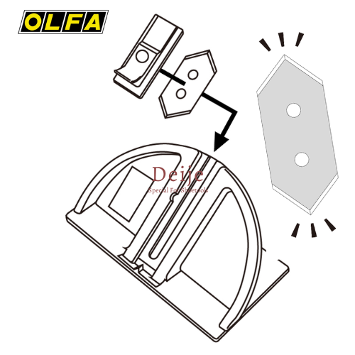 Dao cắt 45 độ Nhật OLFA MC-45/2B, dao cắt khung hình