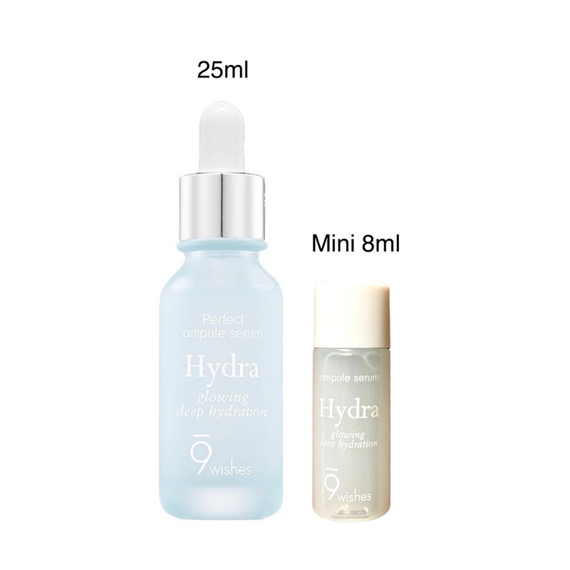 [MINI SIZE] Tinh Chất Cấp Ẩm Dưỡng Sáng Giúp Da Mịn Màng 9 Wishes Hydra Skin Ampule Serum 8ml