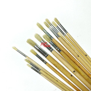 Bộ cọ lông heo đầu tròn 12 cây asb126
