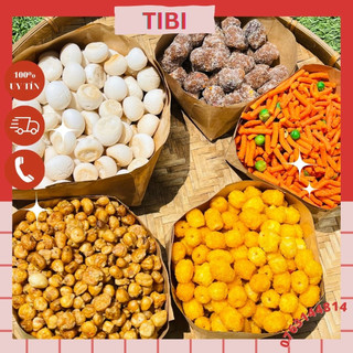 500g nui giòn mặn mặn cay cay - ăn vặt ngon đỉnh tibi food