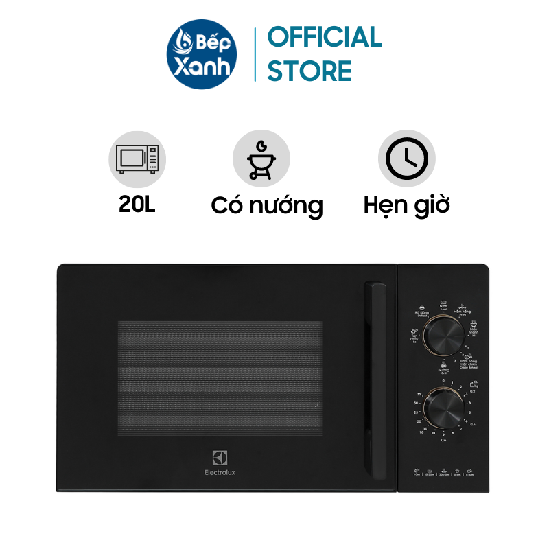 Lò vi sóng có nướng Electrolux EMG20K22B 20 lít - Hàng chính hãng