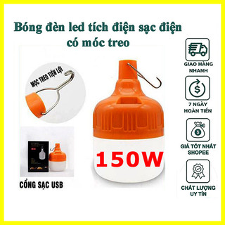 Bóng đèn tích điện 100w>150w siêu sáng bóng đèn siêu bền tích hợp nhiều chế độ sáng