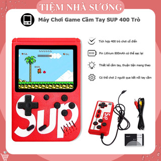 Máy Chơi Game Cầm Tay SUP 400 - Kèm Tay Cầm, Kết Nối Được Tivi, Hỗ Trợ 2 Người Chơi
