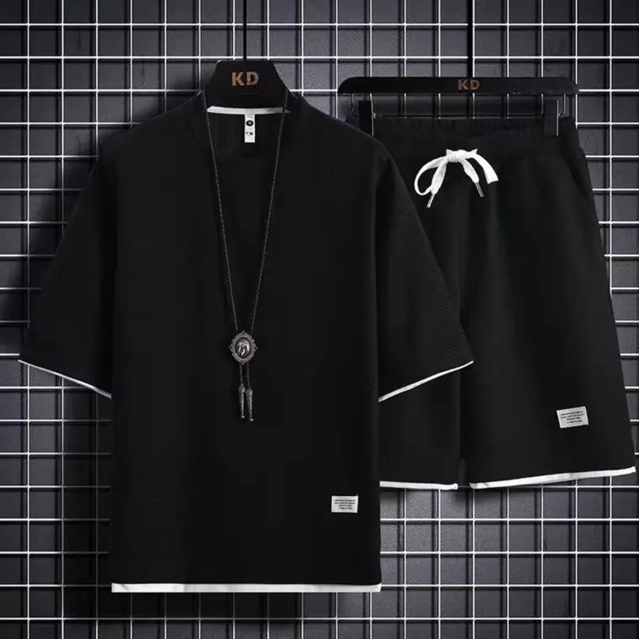 Bộ Quần Áo Thể Thao Nam Chất Liệu Tổ Ong Phong Cách Hàn Quốc | BigBuy360 - bigbuy360.vn