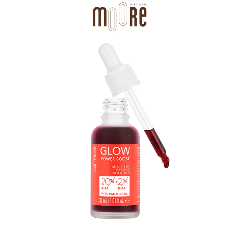 Serum Tẩy Tế Bào Chết AHA + BHA Glow Power Boost Catrice 30ml