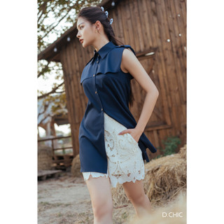 Áo sơ mi cổ cape D.CHIC MS: 1812002