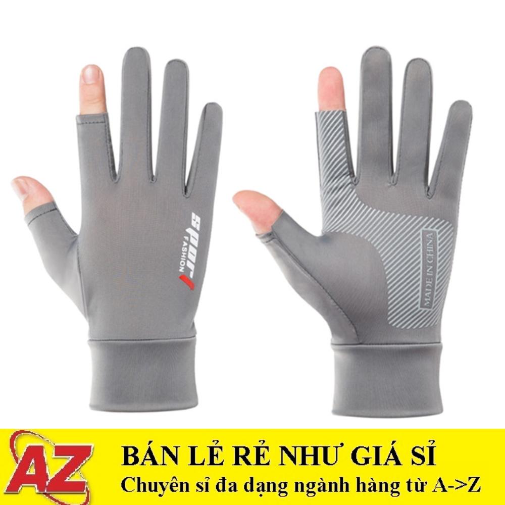 Găng Tay Hở 2 Ngón Chống Nắng, Có Thể Sử Dụng Cảm Ứng Điện Thoại