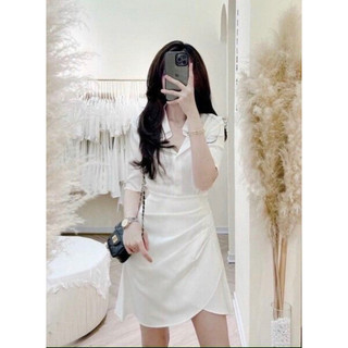 (ĐẦM BIGSIZE 50KG ĐẾN 90KG ) đầm sơ mi tay ngắn